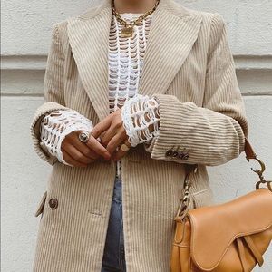Ribbed blazer
